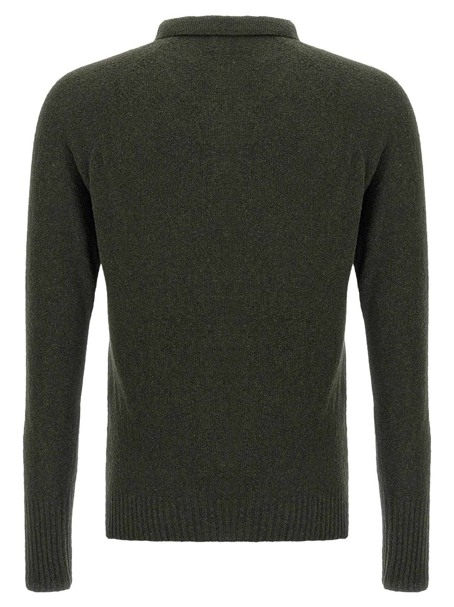 Ma'ry'ya Bouclé Cotton Polo Shirt