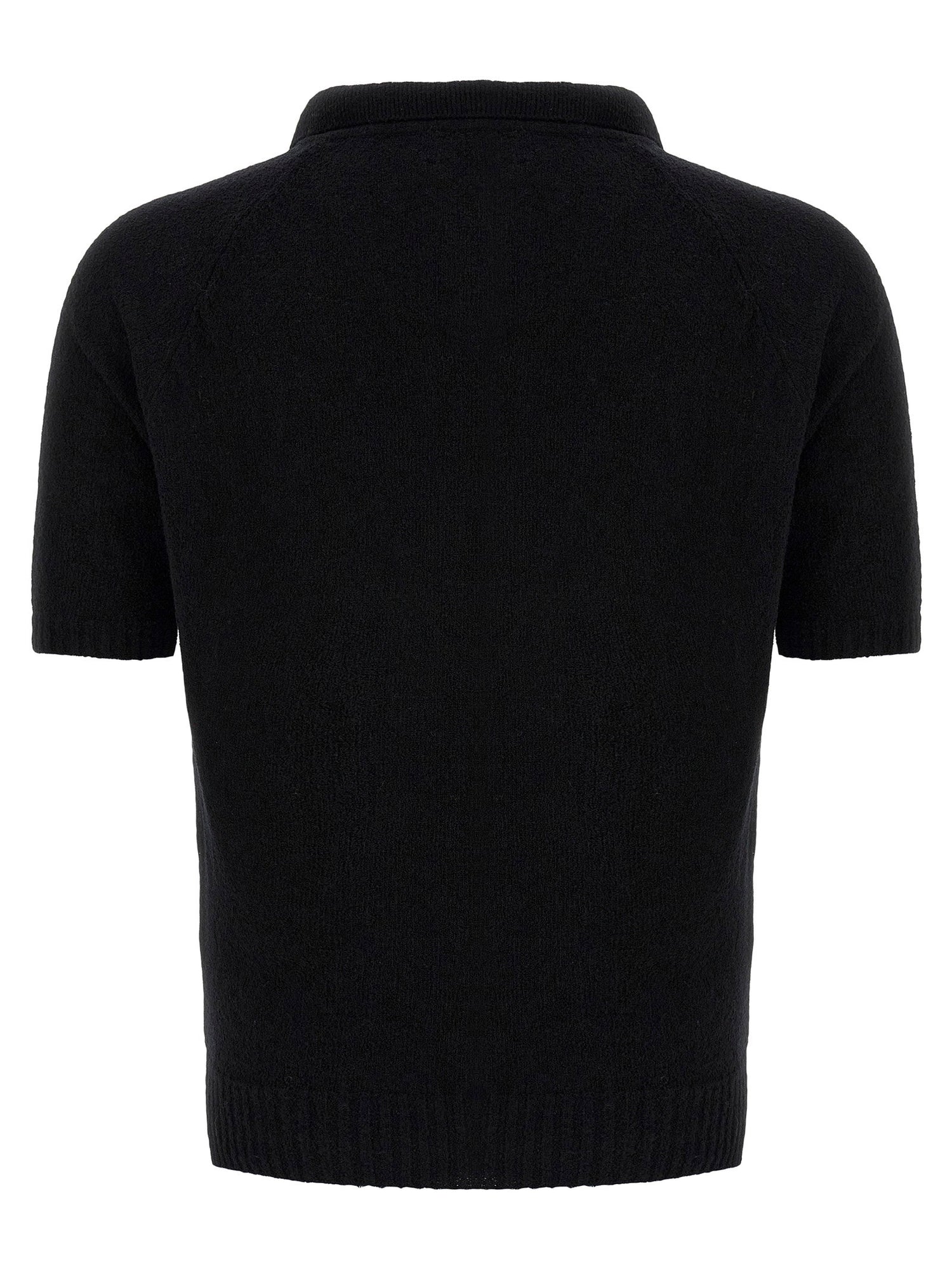 Ma'ry'ya Bouclé Cotton Polo Shirt