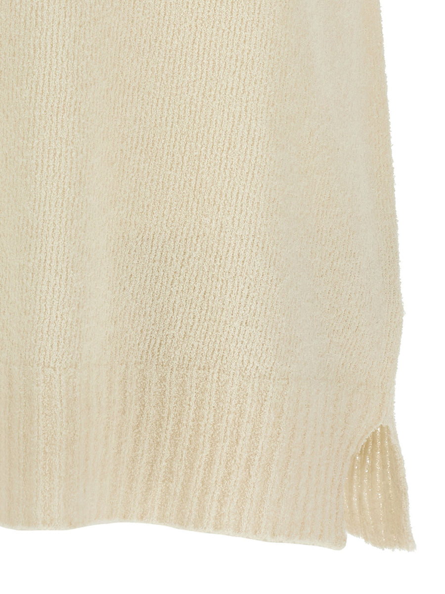 Ma'ry'ya Beige Spongy Effect Polo Shirt Cotton Blend For Men