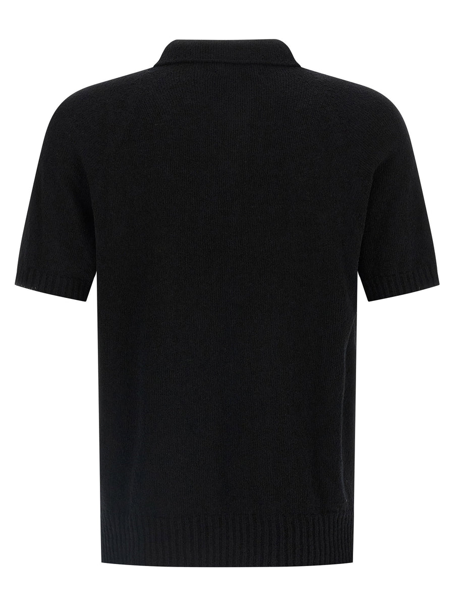 Ma'ry'ya Spongy Effect Polo Shirt
