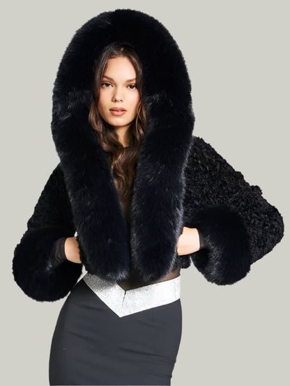 Black Alluré Fur Jacket