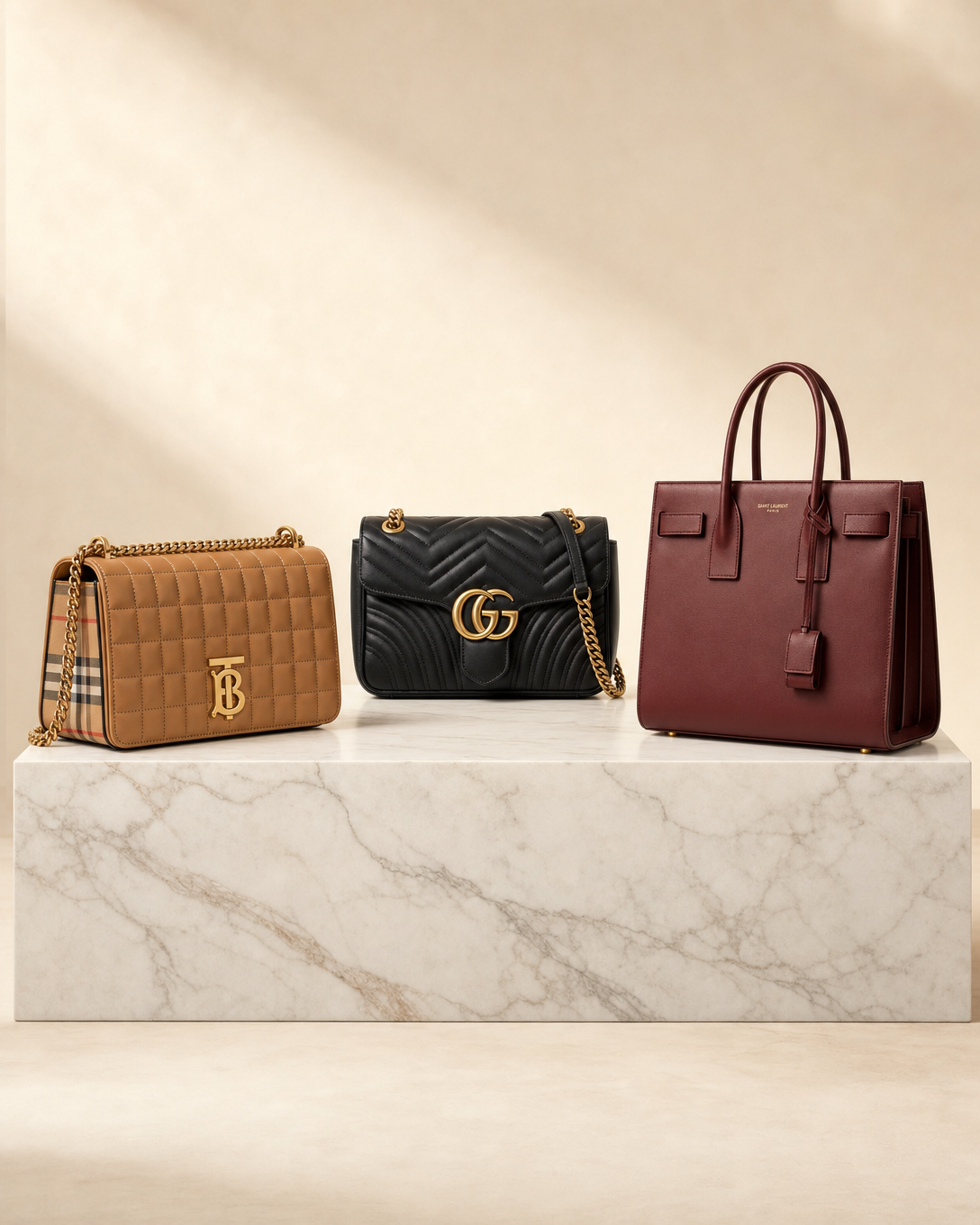 Luxury bags - Burberry Gucci Saint Laurent
