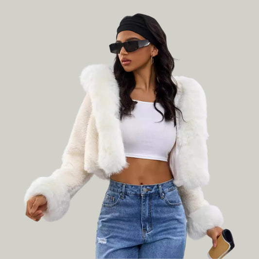 White Alluré Fur Jacket