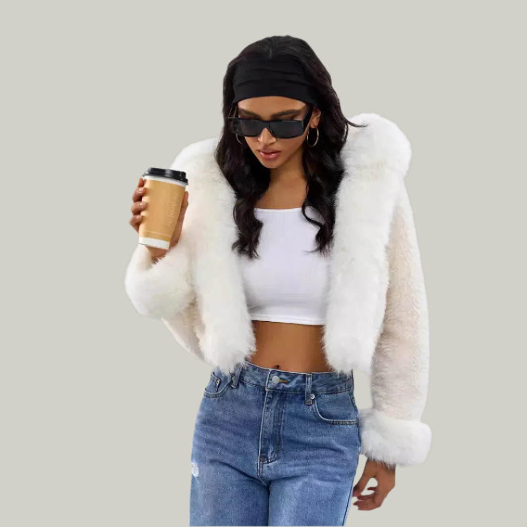 White Alluré Fur Jacket